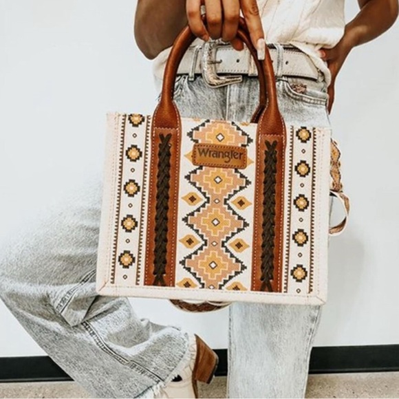 Wrangler Handbags - Wrangler Women's Aztec Tote Bag + Crossbody Bag